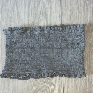 Forever 21 Gray Smocked Top